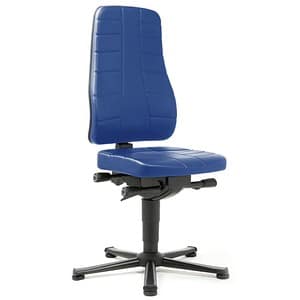 bimos Arbeitsdrehstuhl All-In-One blau Kunstleder