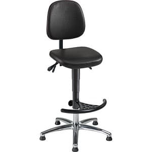 mey chair Arbeitsdrehstuhl WF-H-KL-FS3-ALU schwarz Kunstleder