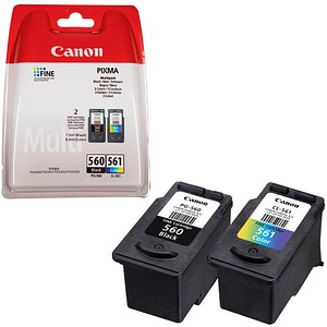 2 Canon PG-560 + CL-561 schwarz