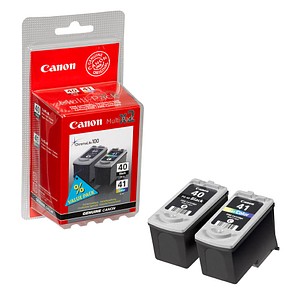 2 Canon PG-40 + CL-41 schwarz