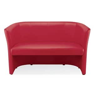 Nowy Styl 2-Sitzer Sofa Club Duo rot rot Kunstleder