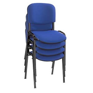 4 Nowy Styl Besucherstühle Iso ISO BLACK 1.3 C06 blau Stoff