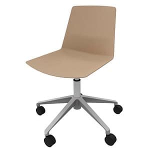 Quadrifoglio Besucherstuhl Clue OCLUEA01 BG beige Kunststoff