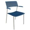Quadrifoglio Besucherstuhl Cell OCELLV03 BL FSC33 blau Kunststoff