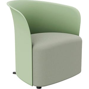 PAPERFLOW Sessel CROWN grün schwarz Stoff