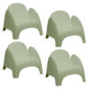 4 PAPERFLOW Sessel DUMBO grün grün Kunststoff