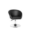 AMSTYLE Besuchersessel schwarz silber Kunstleder