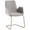 Mayer Besuchersessel myHELIOS graublau chrom Stoff