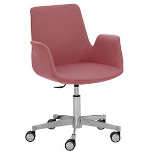 Mayer Besuchersessel myHELIOS altrosa Aluminium Stoff