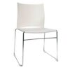 4 Topstar Besucherstühle W-Chair CH490-2 weiß Kunststoff