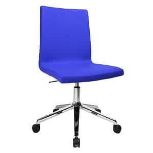 Topstar Besucherstuhl Cube EA390 L56 blau Stoff