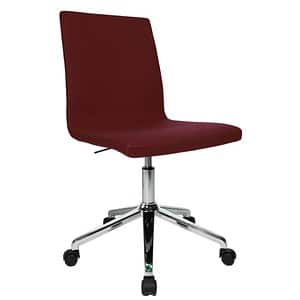 Topstar Besucherstuhl Cube EA390 L57 bordeaux Stoff