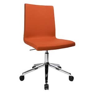 Topstar Besucherstuhl Cube EA390 L54 orange Stoff