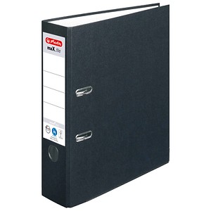 herlitz maX.file nature plus Ordner schwarz Karton 8