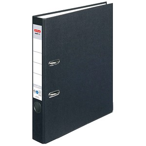 herlitz maX.file nature plus Ordner schwarz Karton 5