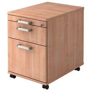 HAMMERBACHER Rollcontainer nussbaum 3 Auszüge 42