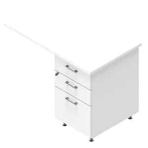 Quadrifoglio Standcontainer weiß 3 Auszüge 100