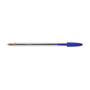 50 BIC Kugelschreiber Cristal transparent Schreibfarbe blau