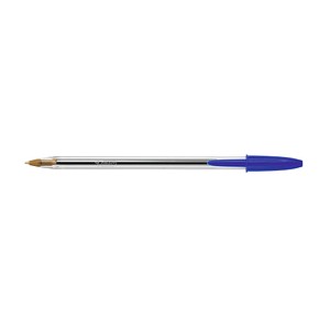 50 BIC Kugelschreiber Cristal transparent Schreibfarbe blau