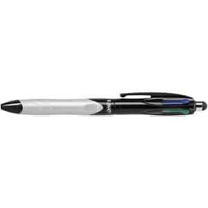 BIC 4-Farben-Kugelschreiber 4 Colours GRIP Stylus schwarz Schreibfarbe farbsortiert