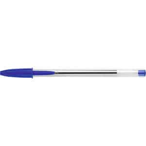 90 + 10 GRATIS: 90 BIC Kugelschreiber Cristal® Medium transparent Schreibfarbe blau + GRATIS 10 St.
