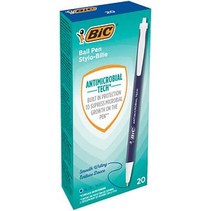 20 BIC Kugelschreiber Clic Stic blau Schreibfarbe blau