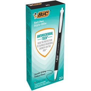 20 BIC Kugelschreiber Clic Stic schwarz Schreibfarbe schwarz