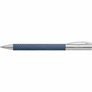 FABER-CASTELL Kugelschreiber Ambition OpArt Deep Water blau Schreibfarbe schwarz