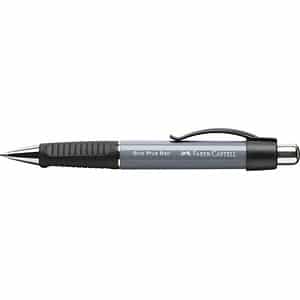 FABER-CASTELL Kugelschreiber GRIP Plus Ball grau Schreibfarbe blau