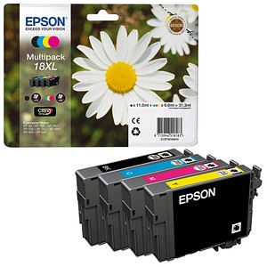 4 EPSON 18XL / T1816XL schwarz