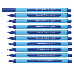 10 Schneider Kugelschreiber Slider Edge blau Schreibfarbe blau