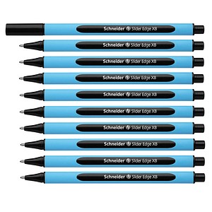10 Schneider Kugelschreiber Slider Edge blau Schreibfarbe schwarz