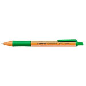 STABILO Kugelschreiber pointball orange Schreibfarbe grün