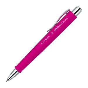 FABER-CASTELL Kugelschreiber POLY BALL Colours XB pink Schreibfarbe blau