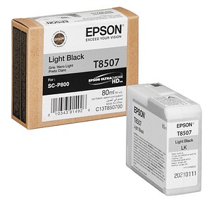 EPSON T8507 Light Schwarz Tintenpatrone