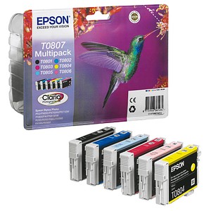 6 EPSON T0807 schwarz