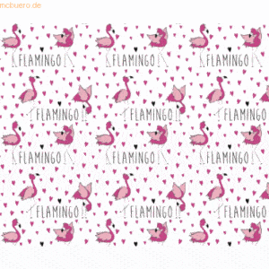 10 x Ludwig Bähr Fotokarton Flamingo 300g/qm 49