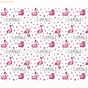 10 x Ludwig Bähr Fotokarton Flamingo 300g/qm A4 Motiv 02