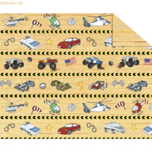 10 x Ludwig Bähr Fotokarton 'Bunte Fahrzeugwelt' 300g/qm A4 Motiv 02