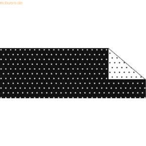 10 x Ludwig Bähr Fotokarton Pünktchen 'Mini' 300g/qm A4 schwarz