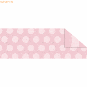 10 x Ludwig Bähr Fotokarton Dots & Stripes 300g/qm A4 rosa