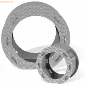 Ludwig Bähr Laternen rund 3D-Wellpappe 21cm VE=10 Stück weiß