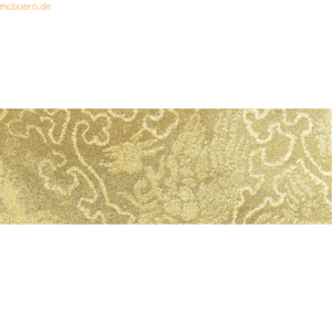 10 x Ludwig Bähr Bastelpapier Highlight 215g/qm 50x70cm gold Fantasia