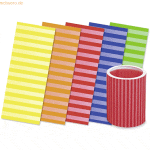 Ludwig Bähr Laternenzuschnitte Streifen Color-Transparentpapier 115g/q
