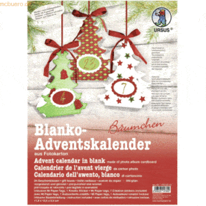 Ludwig Bähr Adventskalender-Set Geschenkboxen blanko Bäumchen 11