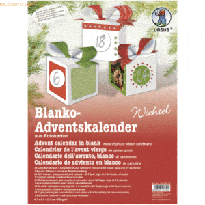 Ludwig Bähr Adventskalender-Set Geschenkboxen blanko Wichtel 6
