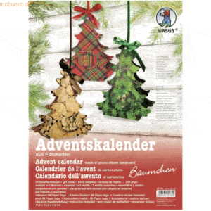 Ludwig Bähr Adventskalender-Set Geschenkboxen Bäumchen 11