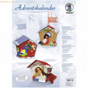 Ludwig Bähr Adventskalender-Set Geschenkboxen Vögelchen 9x9x11cm