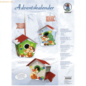 Ludwig Bähr Adventskalender-Set Geschenkboxen Fuchs 9x9x11cm