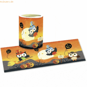 Ludwig Bähr Laternenzuschnitte Halloween Eulen Transparentpapier 115g/